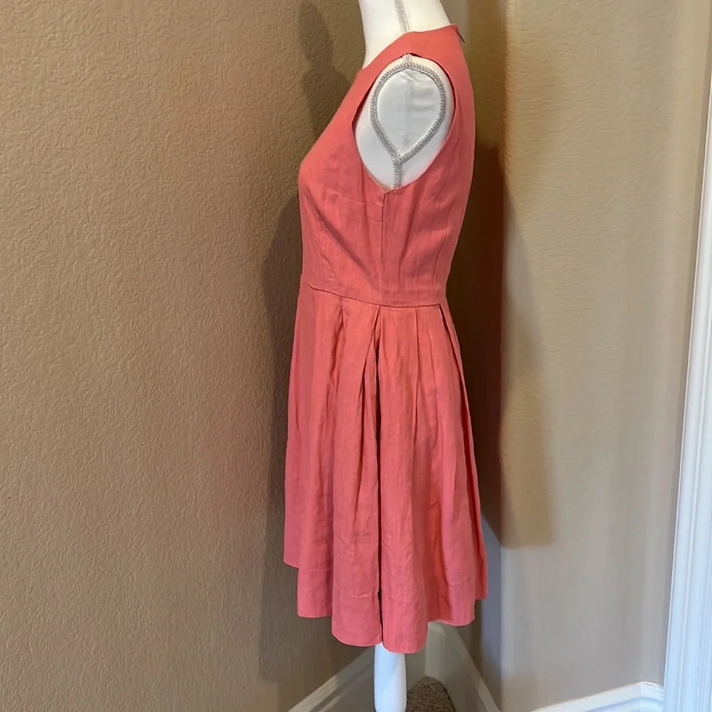 GAP Coral Linen Fit & Flare Sleeveless Dress - Picture 7 of 16